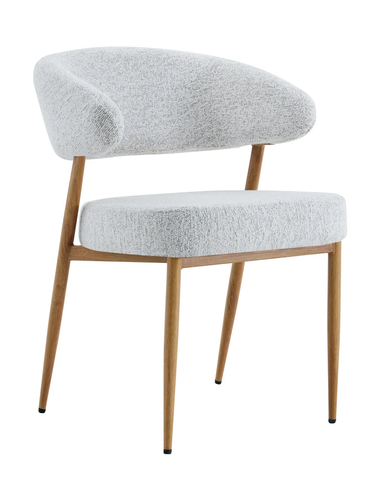 Chaise en tissu anti tache, 59x54xH76,5CM - LUCIA
