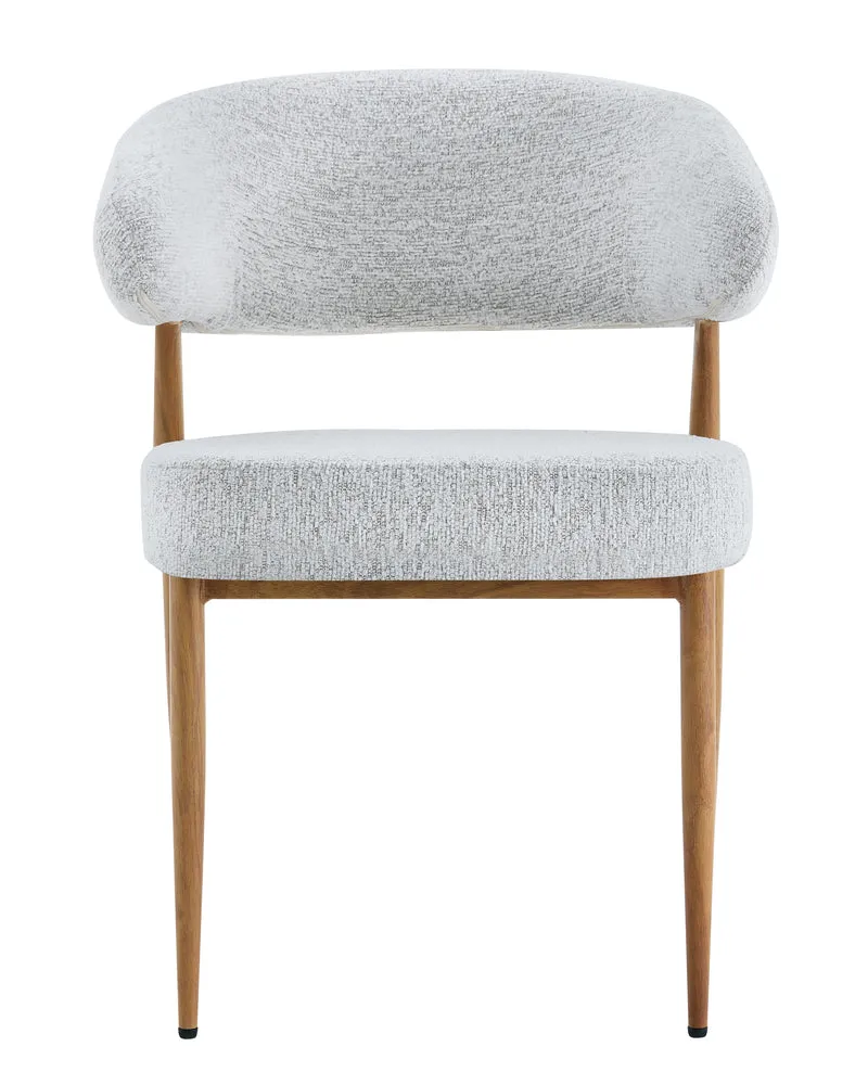 Chaise en tissu anti tache, 59x54xH76,5CM - LUCIA