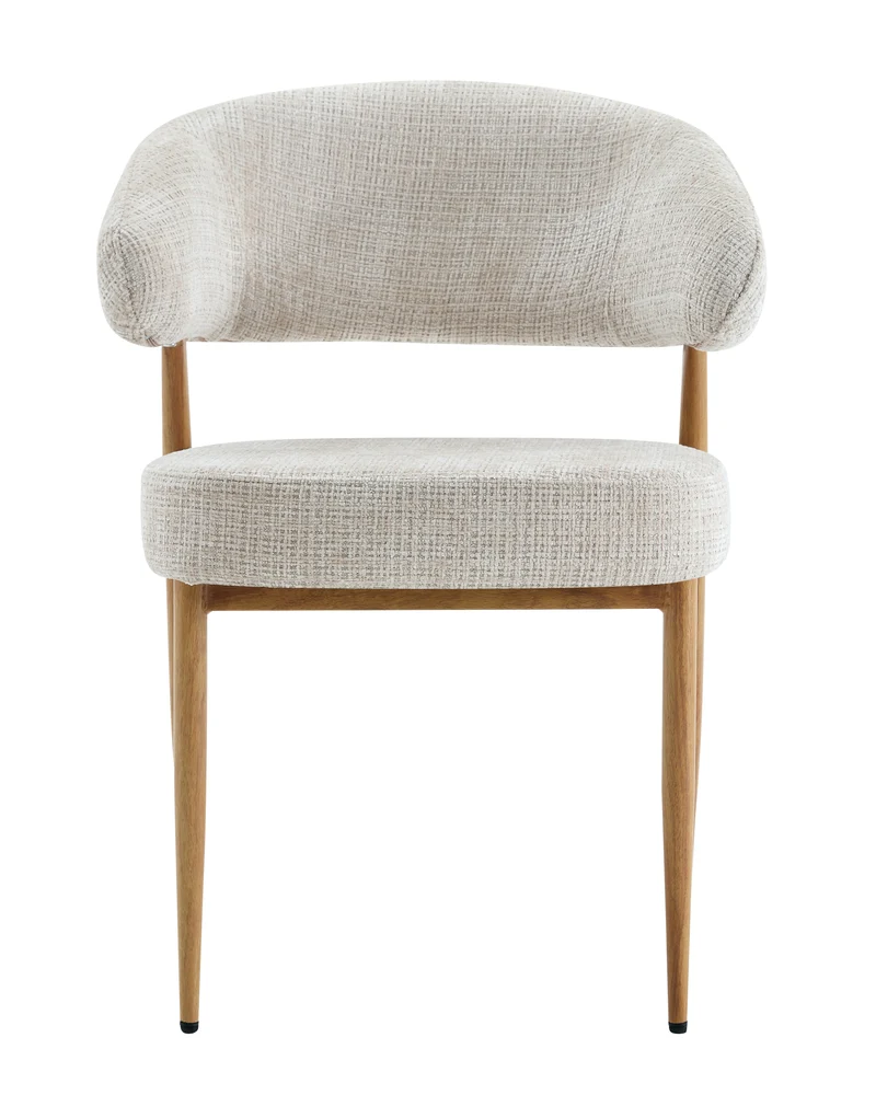 Chaise en tissu anti tache, 59x54xH76,5CM - LUCIA