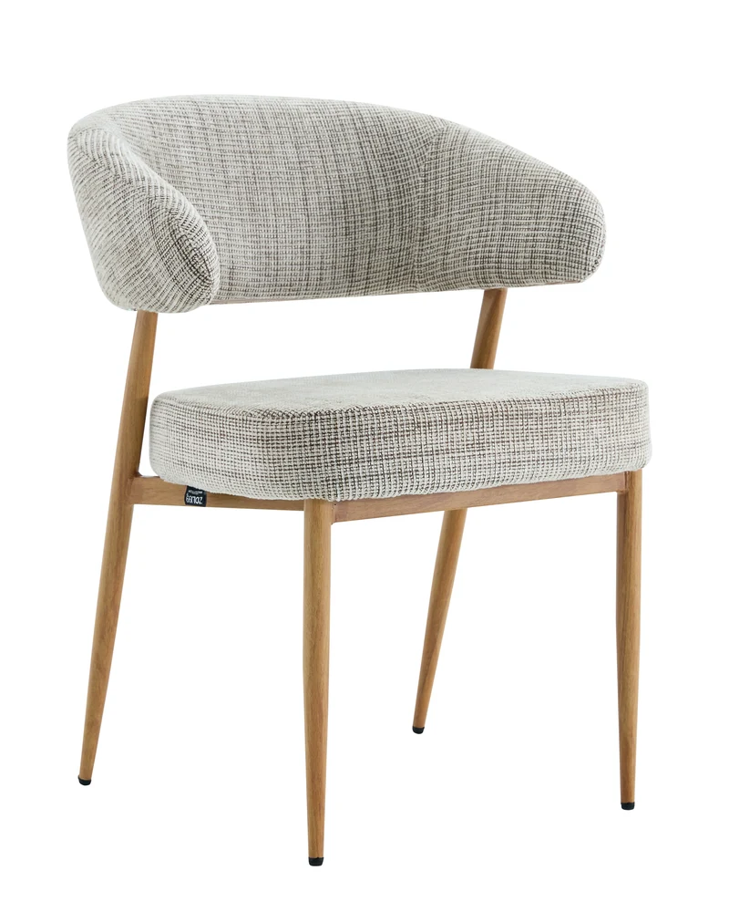 Chaise en tissu anti tache, 59x54xH76,5CM - LUCIA