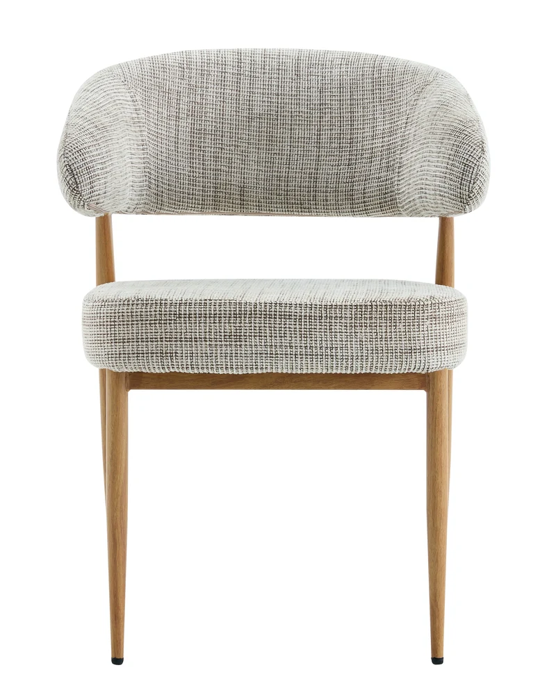 Chaise en tissu anti tache, 59x54xH76,5CM - LUCIA