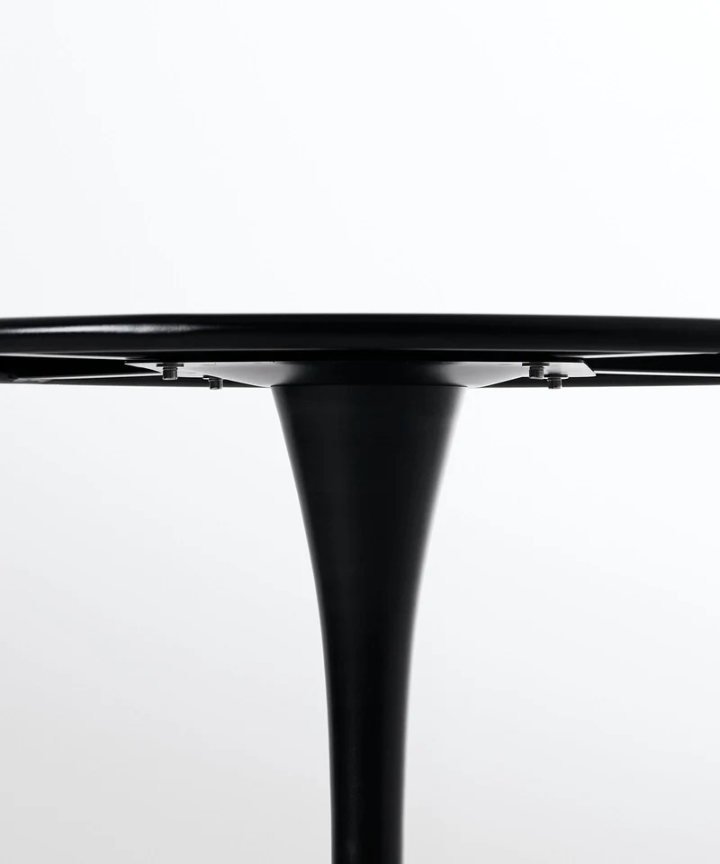 Mesa redonda de metal y fibra de vidrio Tulia (80 cm)