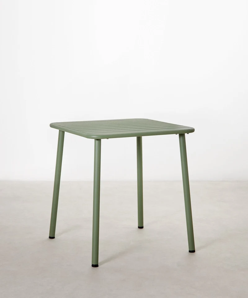 Mesa exterior de metal cuadrada Brisa (70x70 cm)