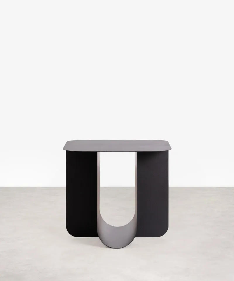 Mesita auxiliar de metal Kala (44x40x39 cm)