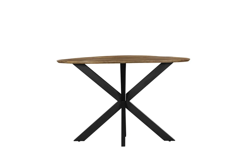 Table haute en bois avec pieds en métal noir, EP3CM - ARES