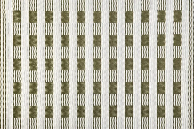 Tapis blanc à motifs carrés verts 160 x 230 cm THEOA