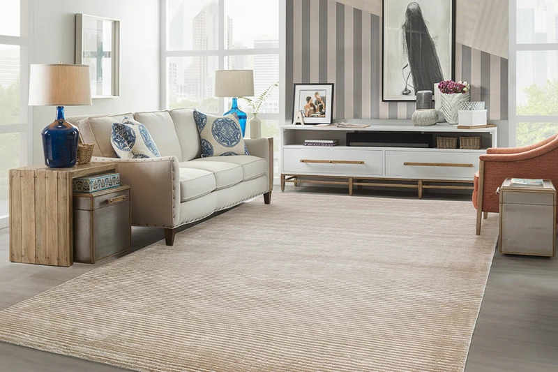 Tapis beige salon doux et moderne - Siena
