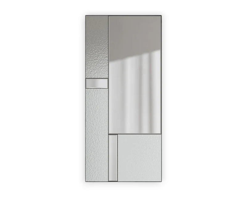 Grand miroir contemporain à cadre noir 175x80cm - Finestra