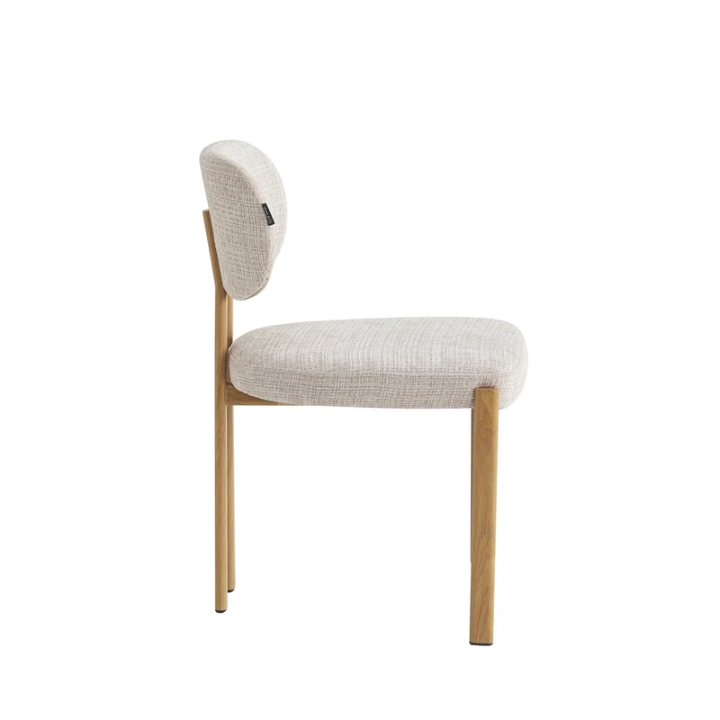 Chaise en tissu anti tache, 57x55xH81,5CM - SANTORI