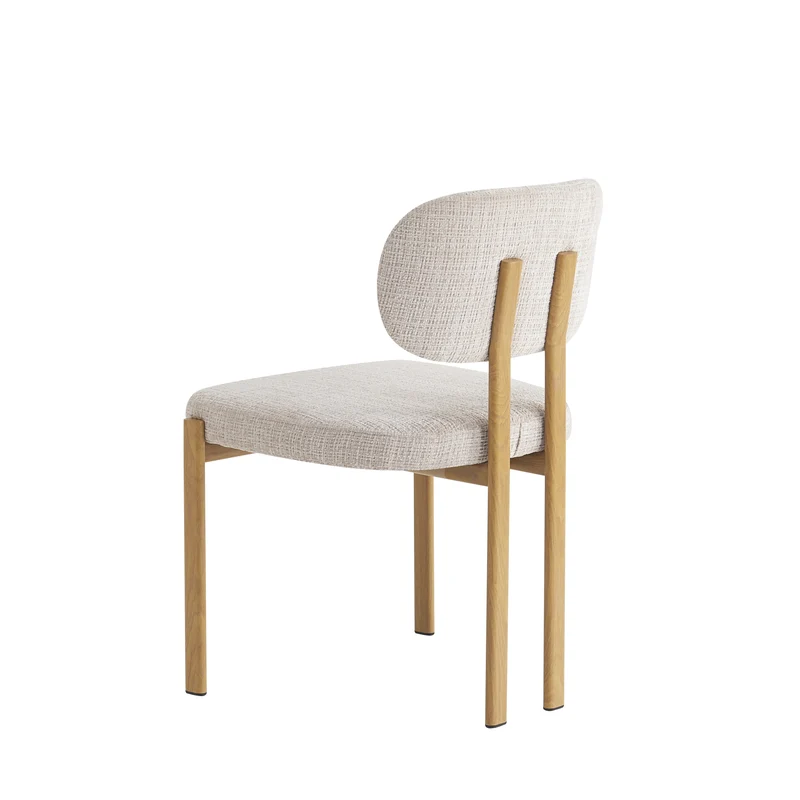 Chaise en tissu anti tache, 57x55xH81,5CM - SANTORI