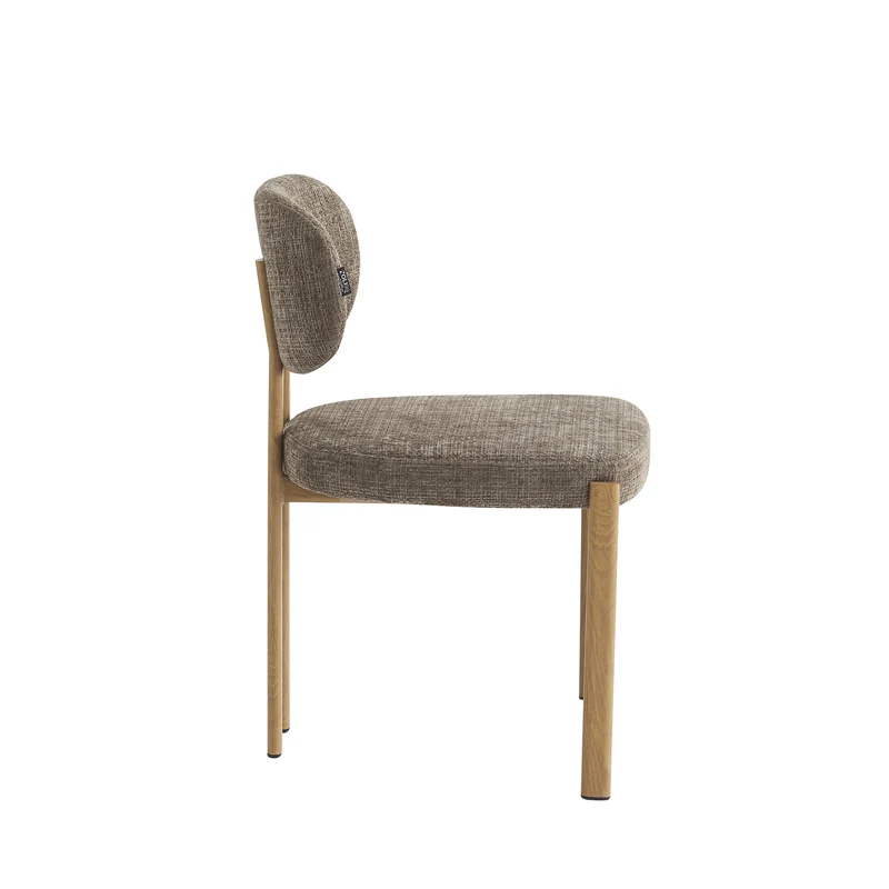 Chaise en tissu anti tache, 57x55xH81,5CM - SANTORI