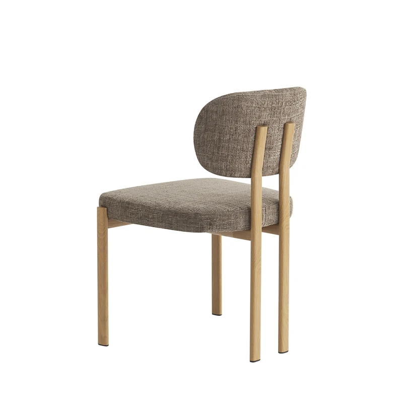 Chaise en tissu anti tache, 57x55xH81,5CM - SANTORI