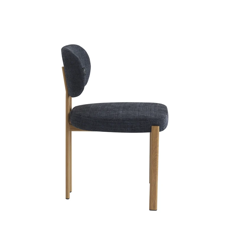 Chaise en tissu anti tache, 57x55xH81,5CM - SANTORI