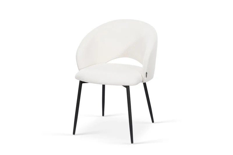 Chaise en tissu anti tache, 58x62xH80,5CM - ELIOR