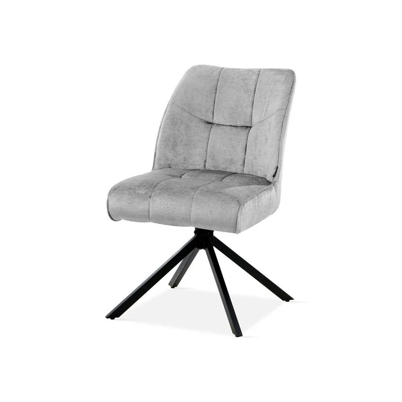 Chaise pivotante en tissu, 60x50xH84CM-OLIVIA