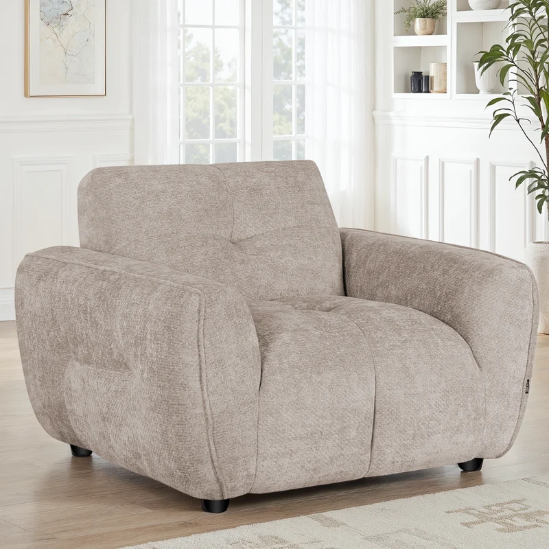 Canapé / fauteuil en tissu anti tache - SOLENE
