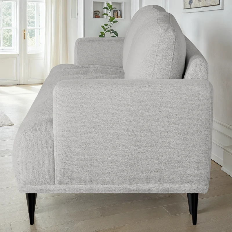 Canapé 3 places en tissu anti tache, 205x88xH88CM - STELLA