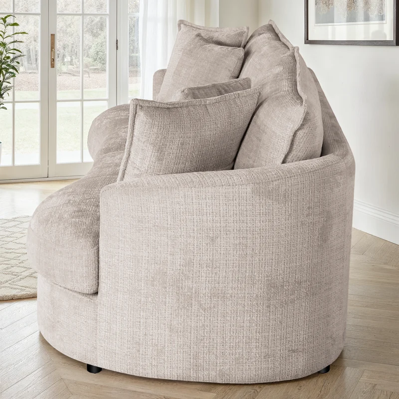 Canapé d'angle en tissu anti tache, 229x104xH87CM - VERONA