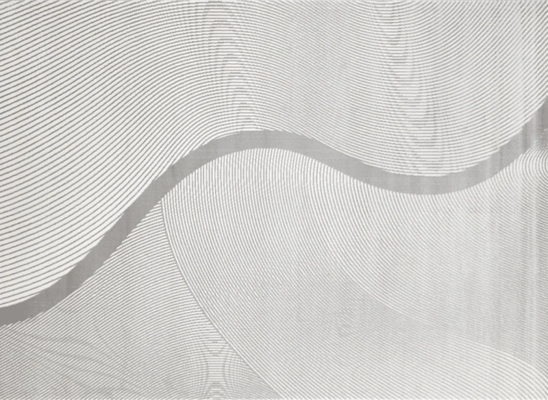 Tapis gris à motifs vague 200 x 290 cm KANSAS