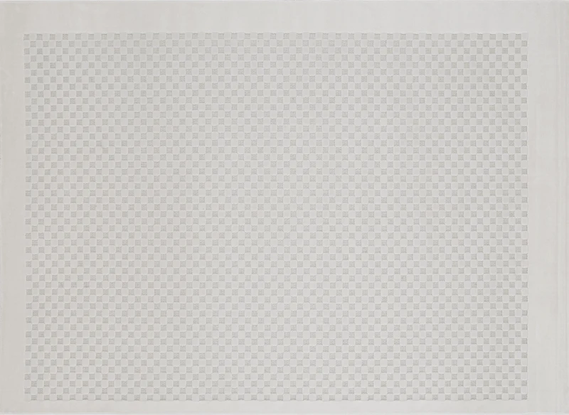 Tapis gris à motifs carreaux 200 x 290 cm MATILA