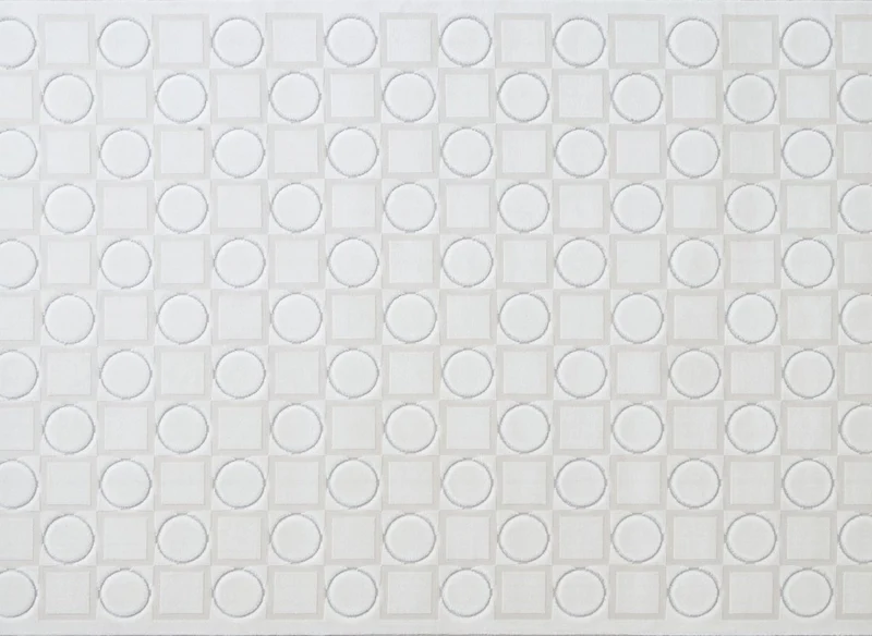 Tapis blanc écru à formes géométriques 192 x 290 cm KAELIES