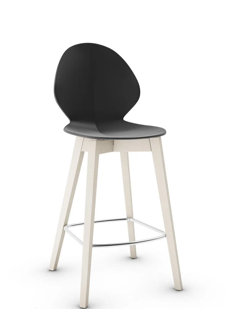 Tabouret Calligaris - Basil (Pieds en bois) CS1495