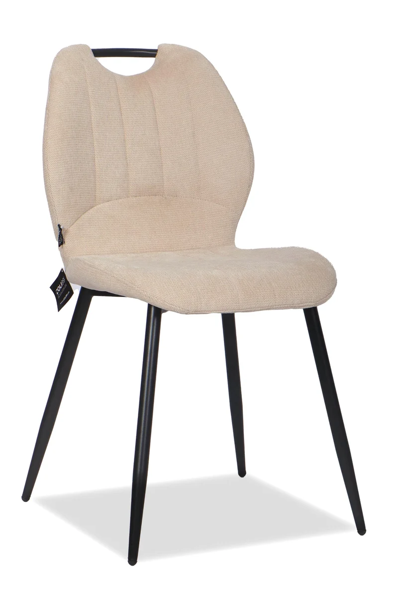 Chaise en tissu anti tache, 55x48xH85CM - YAEL