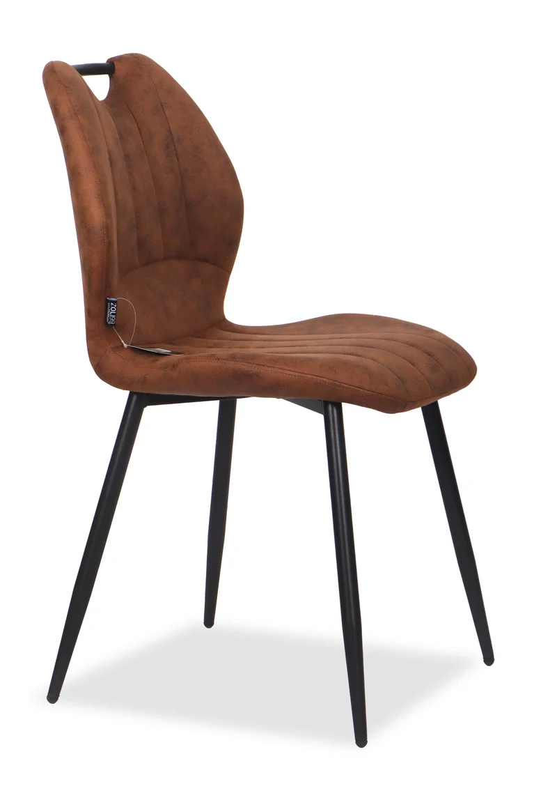 Chaise en tissu anti tache, 55x48xH85CM - YAEL