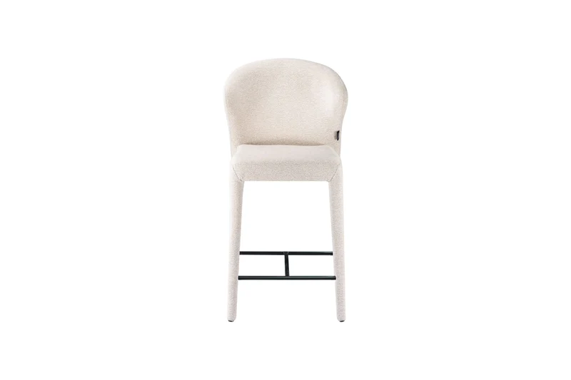Chaise haute tabouret de bar en tissu anti tache, 57x51xH98CM - NOAM