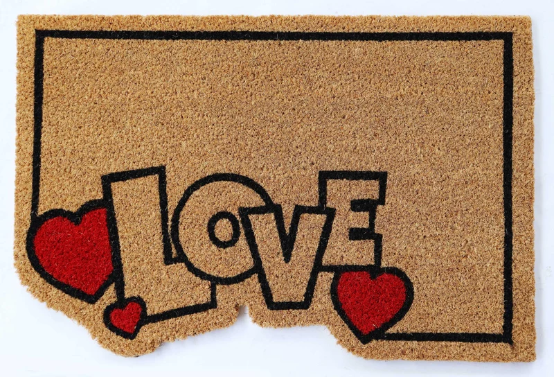 Tapis d’entrée Paillasson coco naturel, 40x60CM, EP 1,5CM