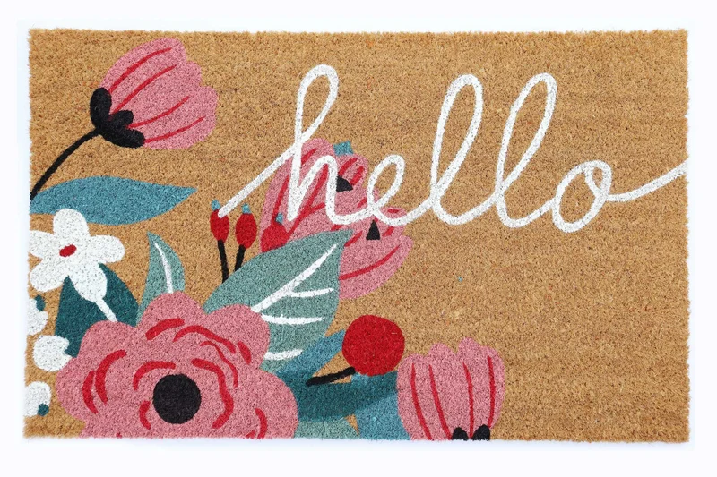 Tapis d’entrée Paillasson coco naturel, 40x60CM, EP 1,5CM