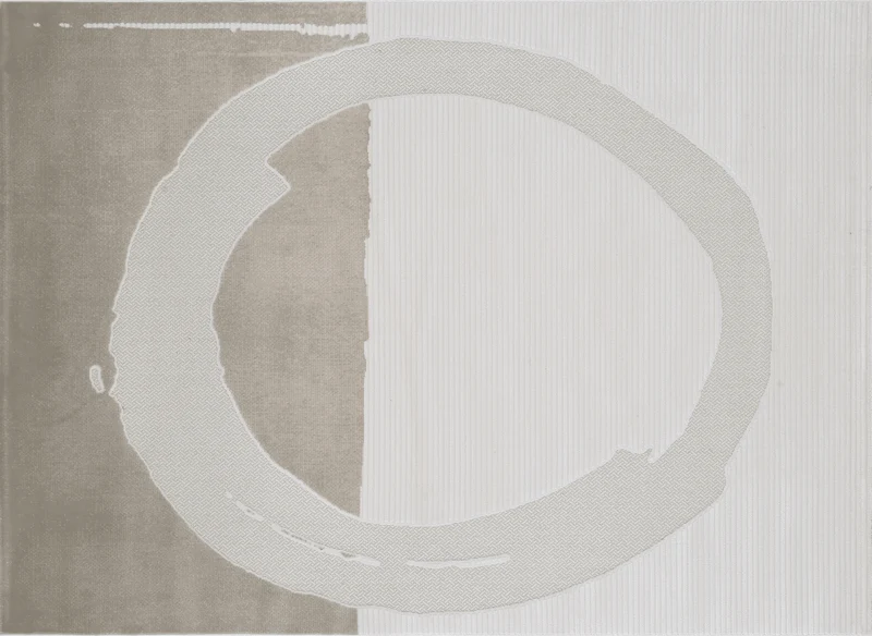 Tapis gris à motif circulaire 200 x 290 cm SYDNEY