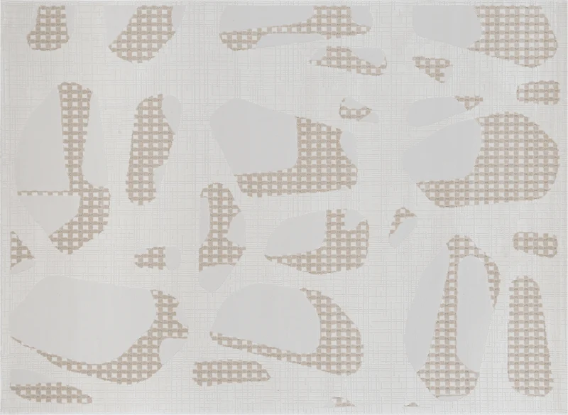 Tapis beige à motifs 200 x 290 cm BRUME