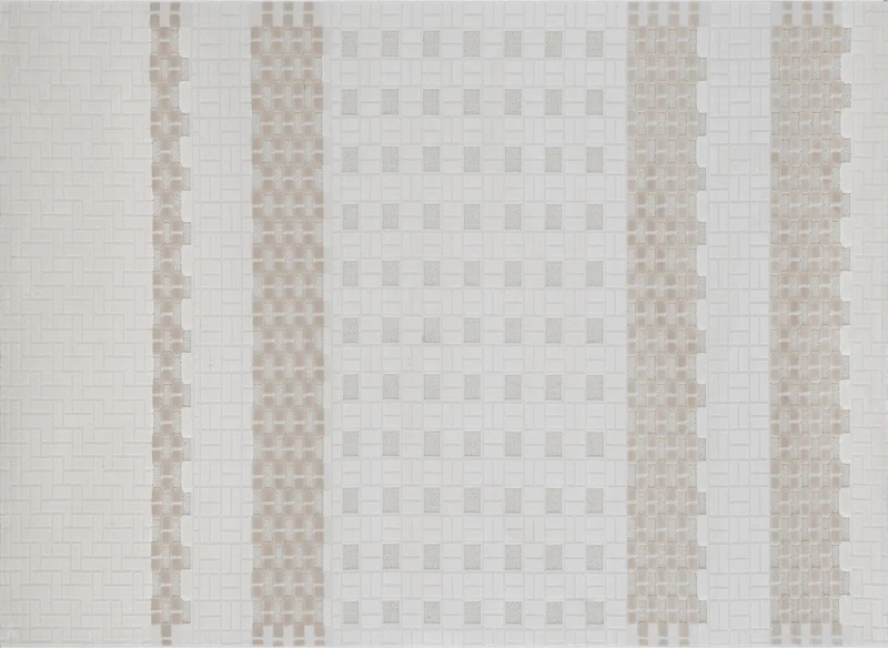 Tapis gris à motifs graphiques 160 x 230 cm ORCHIDÉE