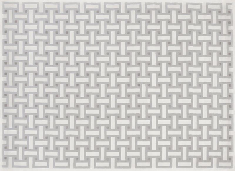 Tapis beige et gris à motifs rectangulaires 160 x 230 cm LYS