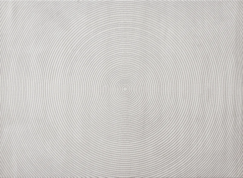 Tapis beige à motifs circulaires 200 x 290 cm BODRUM