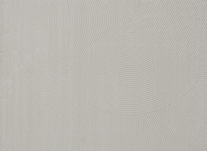 Tapis gris à motifs circulaires 200 x 290 cm NOLOCO