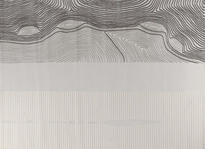 Tapis gris et beige à motifs 200 x 290 cm LYAH