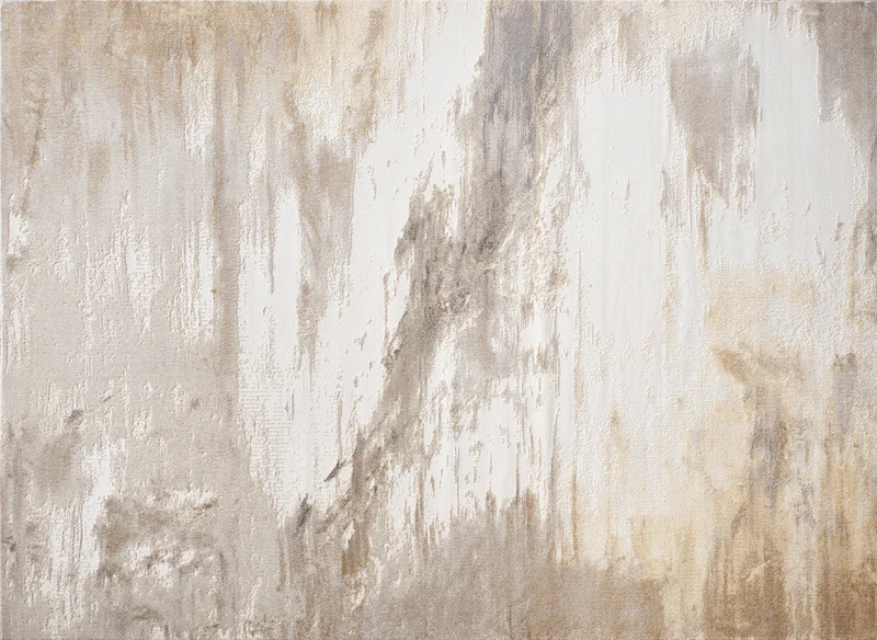 Tapis gris et beige à motifs 160 x 230 cm PISE