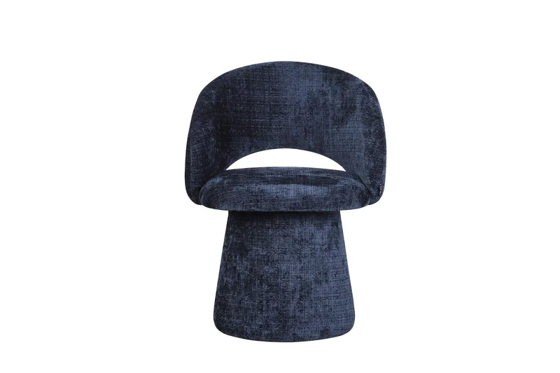 Chaise pivotante en tissu anti tache, 60x55,5xH77CM - ELIANA
