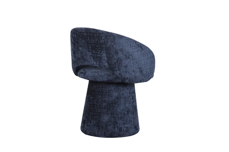 Chaise pivotante en tissu anti tache, 60x55,5xH77CM - ELIANA