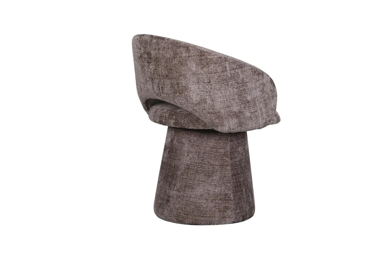 Chaise pivotante en tissu anti tache, 60x55,5xH77CM - ELIANA