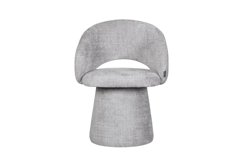 Chaise pivotante en tissu anti tache, 60x55,5xH77CM - ELIANA