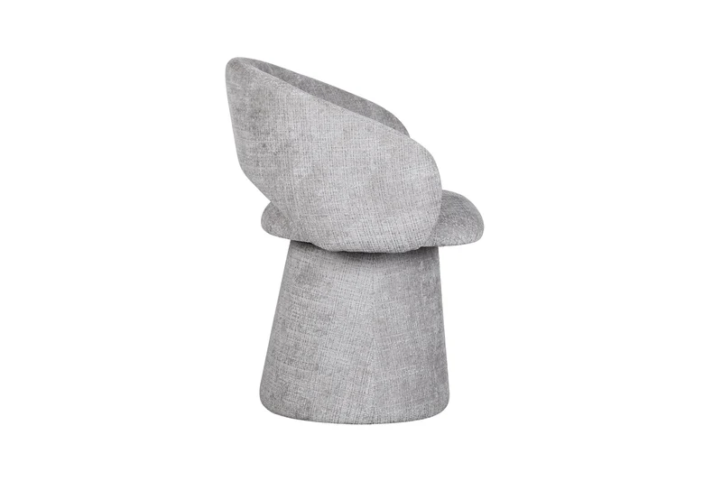 Chaise pivotante en tissu anti tache, 60x55,5xH77CM - ELIANA