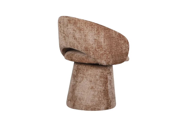 Chaise pivotante en tissu anti tache, 60x55,5xH77CM - ELIANA
