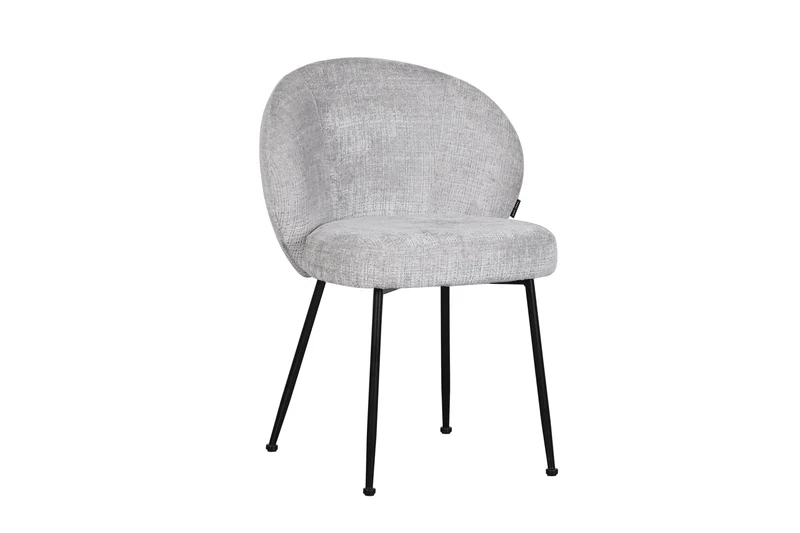 Chaise en tissu anti tache, 58x60xH82,5CM - SHIREL