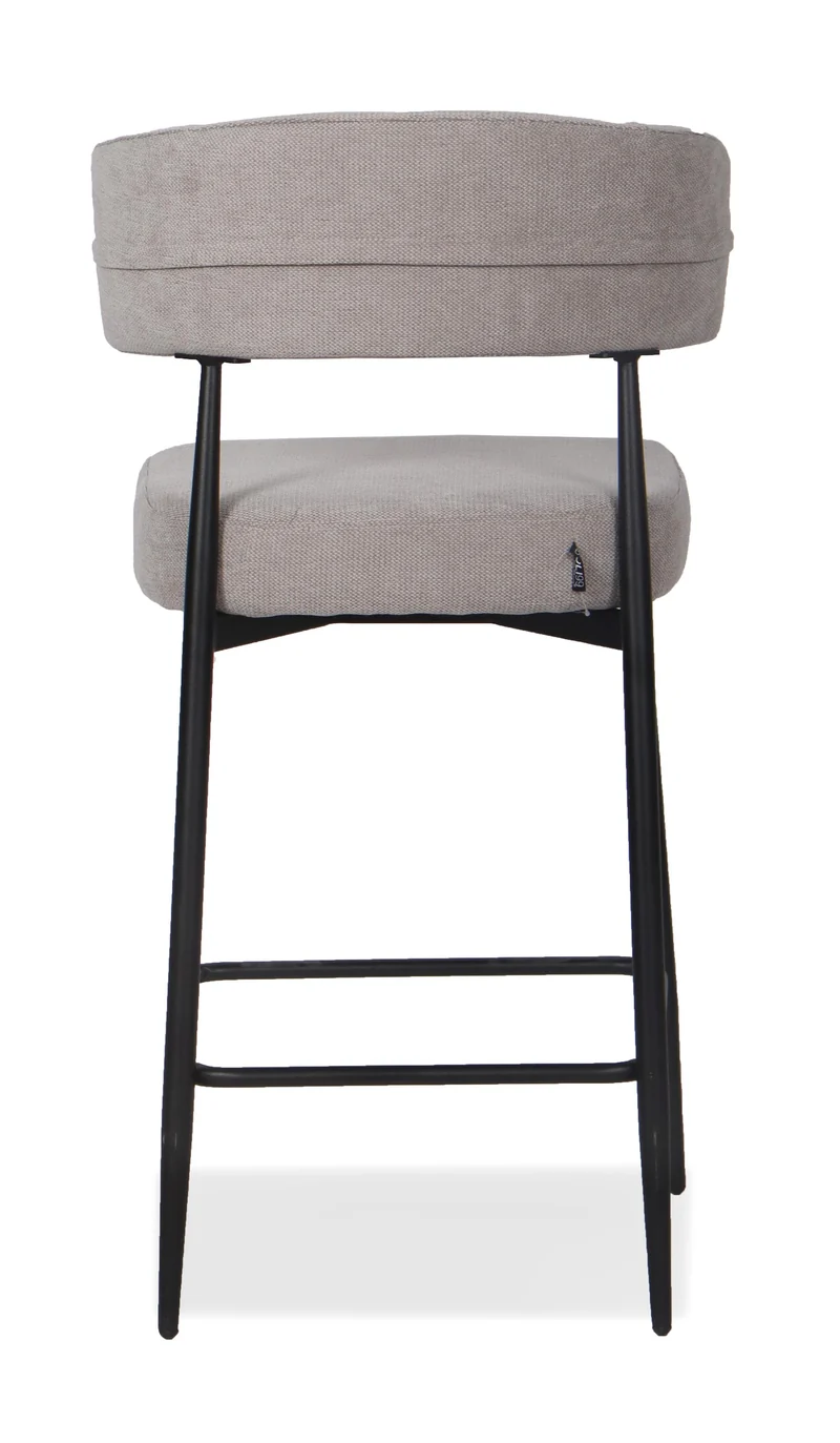 Chaise Haute Tabouret de bar en tissu anti tache, 51x51xH96CM - YAARA ( 65 cm hauteur assise)