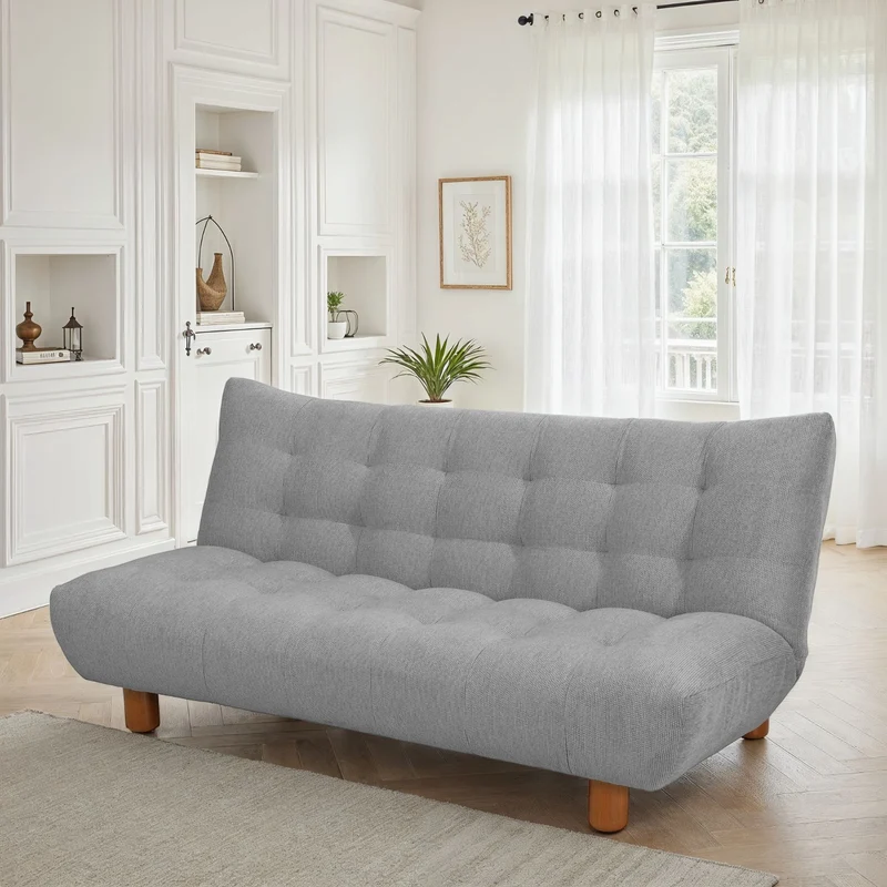 Canapé lit clic-clac convertible en tissu anti tache, 186x103xH89CM - LUCIEN