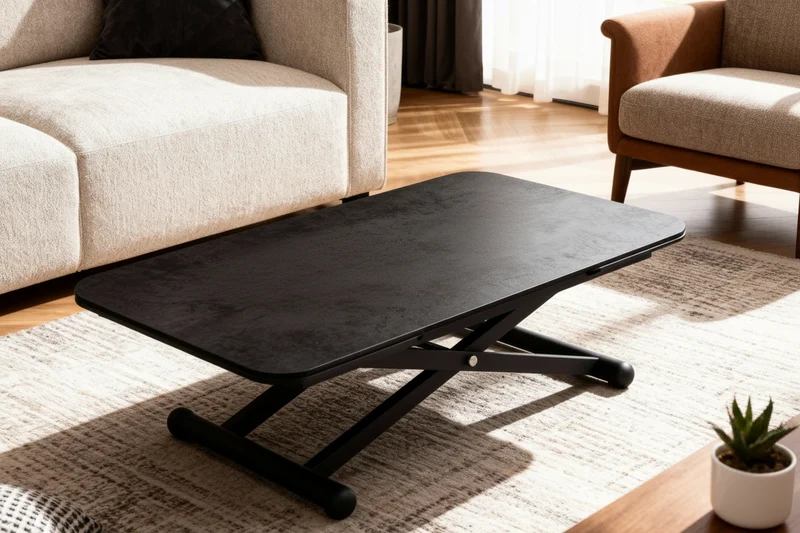 Table basse relevable extensible céramique - Enora