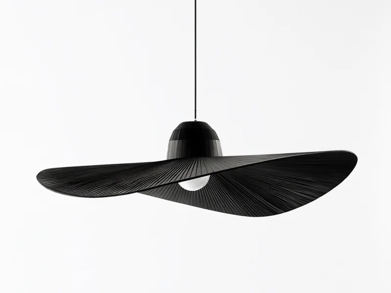 Suspension en tissu noir - Maria